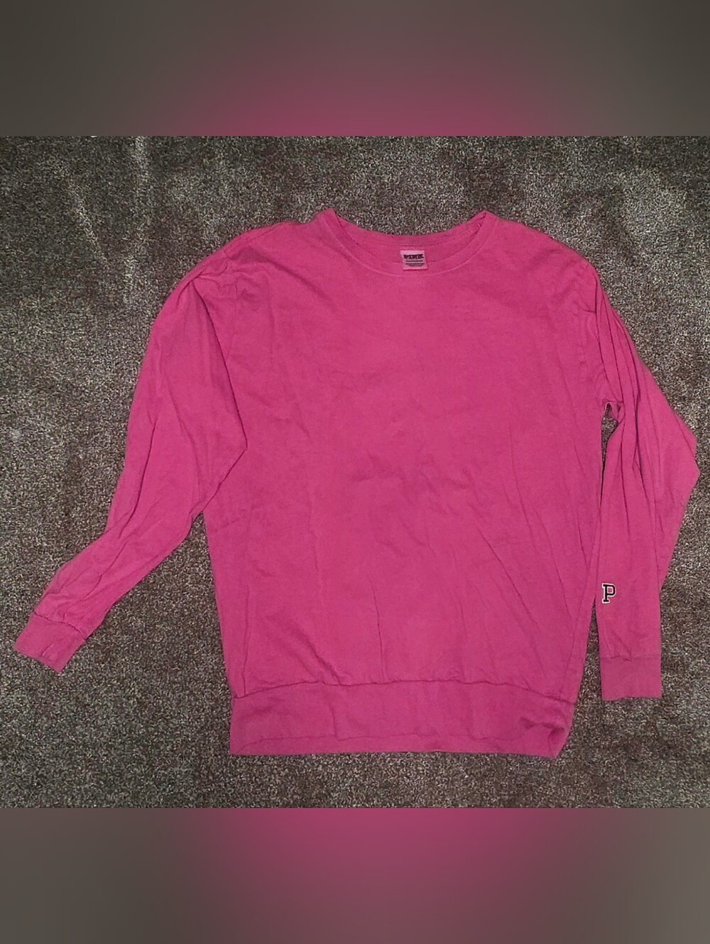 Pink Brand Crewneck Sweater - Pink
